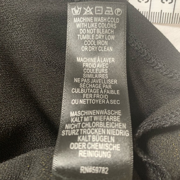 Adrianna Papell  Black 3/4 Sleeve Blouse RN#59782 - Picture 8 of 8